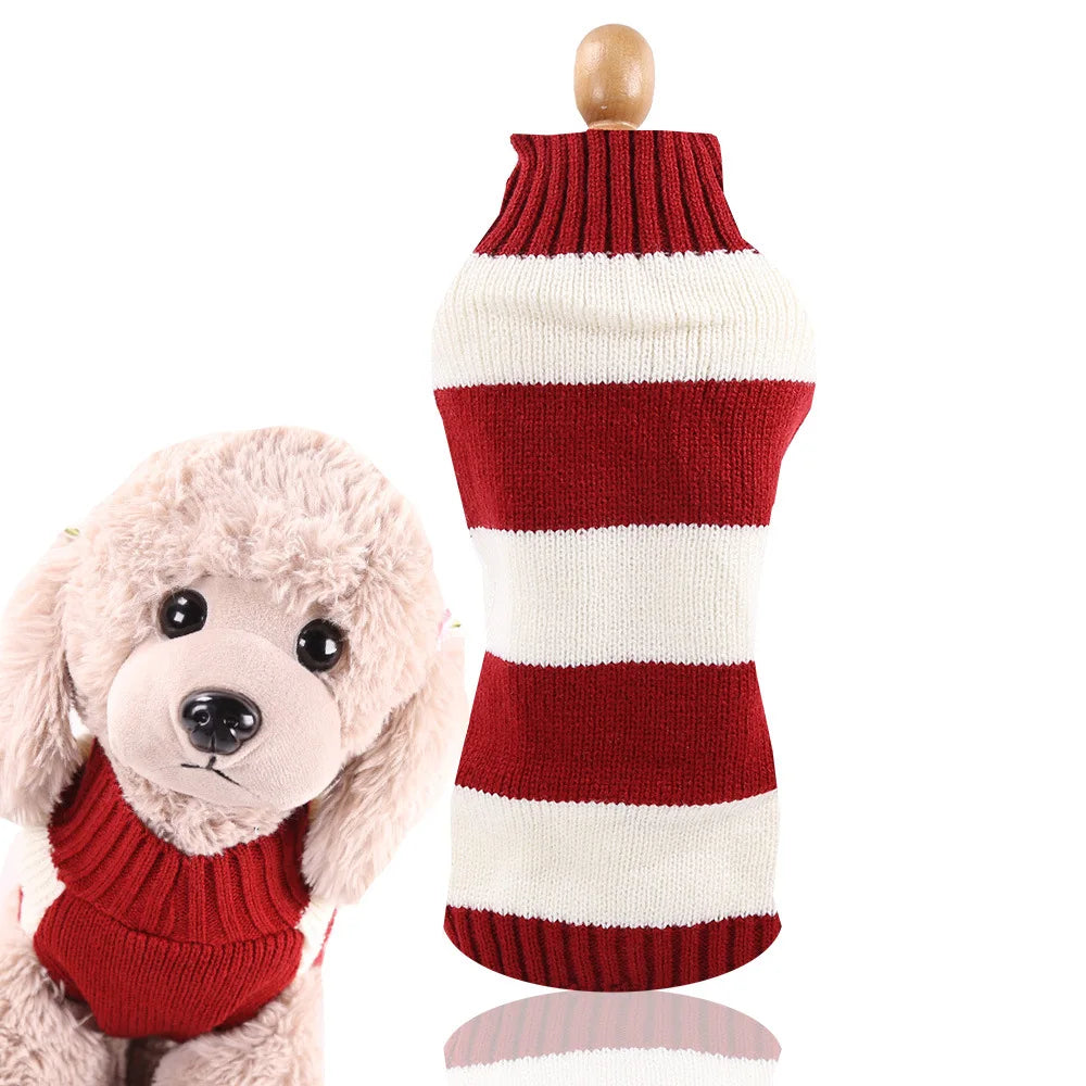 Christmas Dog Clothes Hoodie Pet Dog Sweater Flannel Antlers Scarf Winter Warm Small Dog Outfit Cat Hooded Clothing Costume Coat
