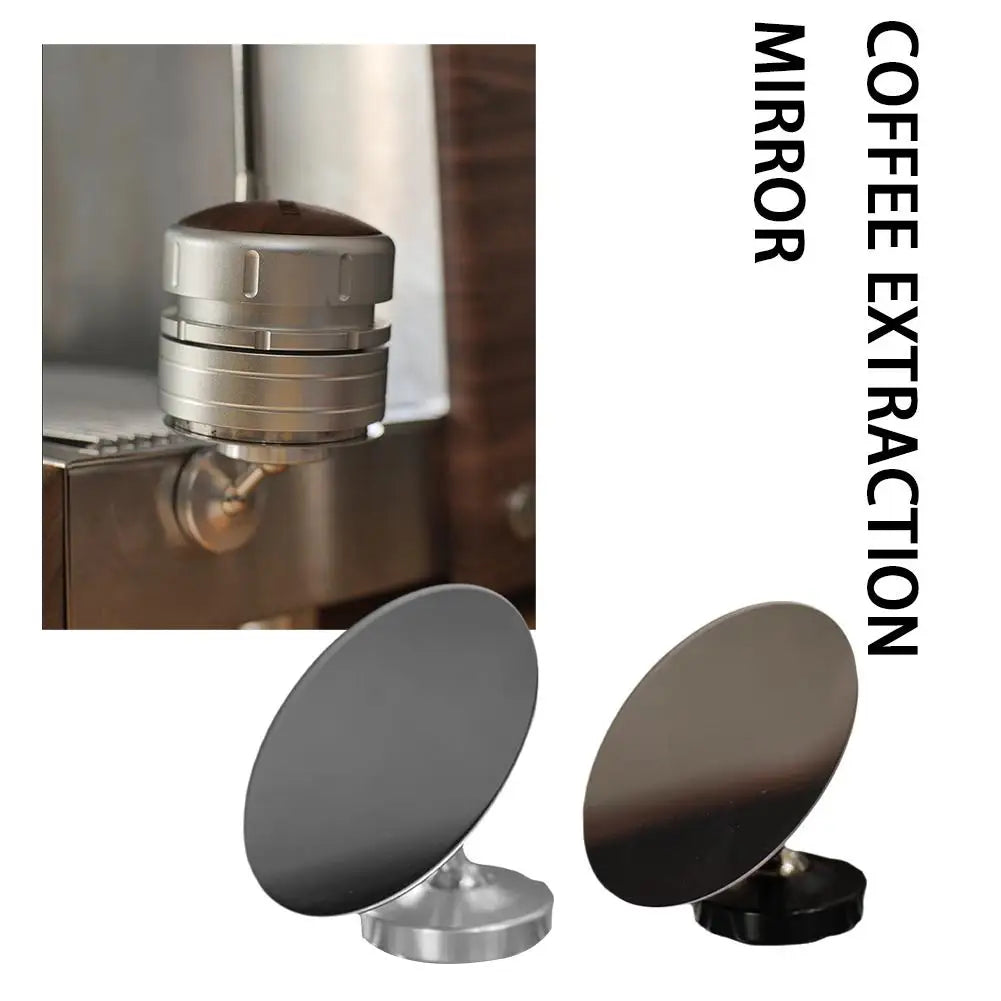 Coffee Extraction Mirror Stainless Steel Rotating Magnetic Suction Bracket For Bottomless Magnetic Base Espresso Shot Mirro M3R1