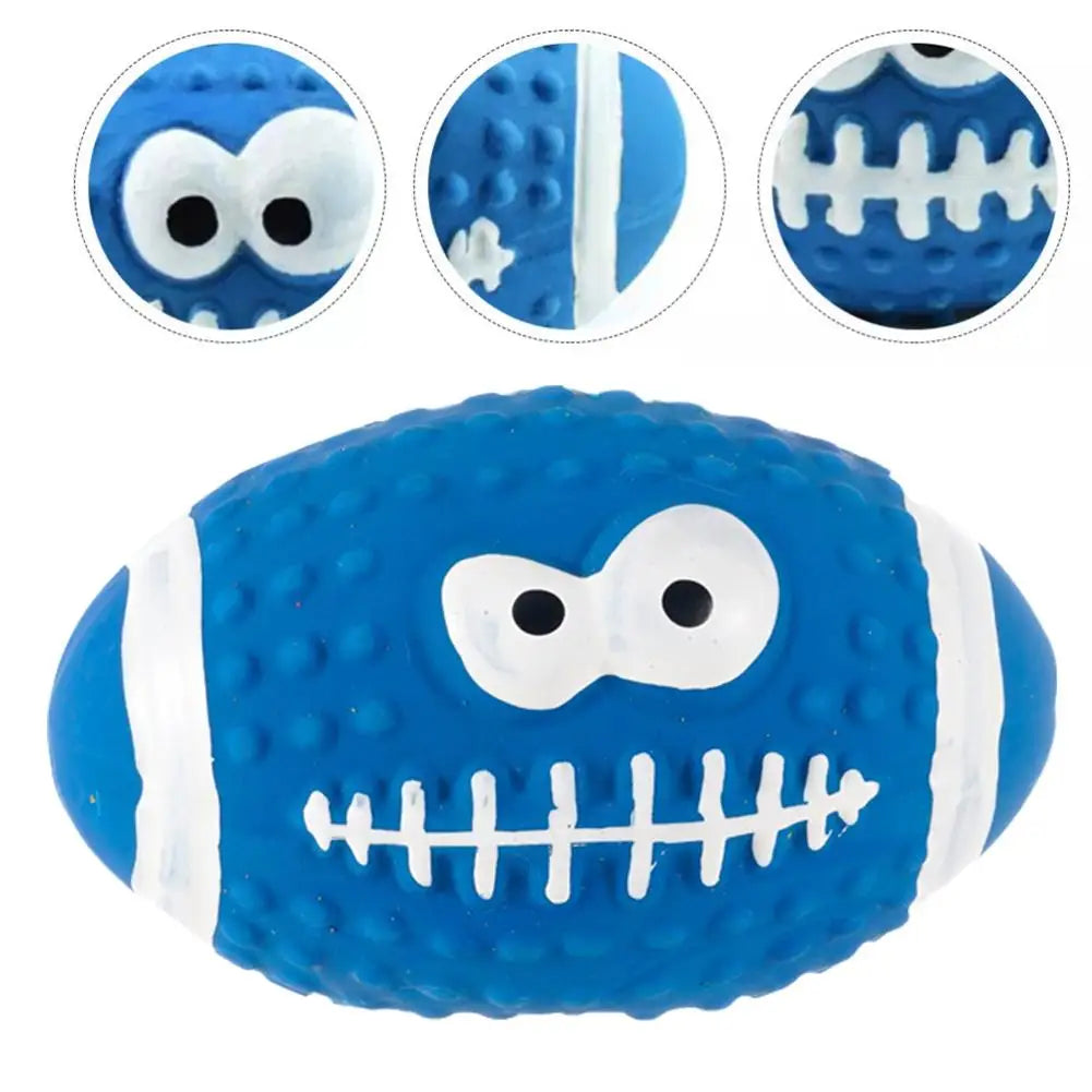 New High-end Latex Soft Pet Ball Squeaky Toy For Small Large Dog Volleyball Tooth Cleaning Training Toys Interactive Chew A8Y2