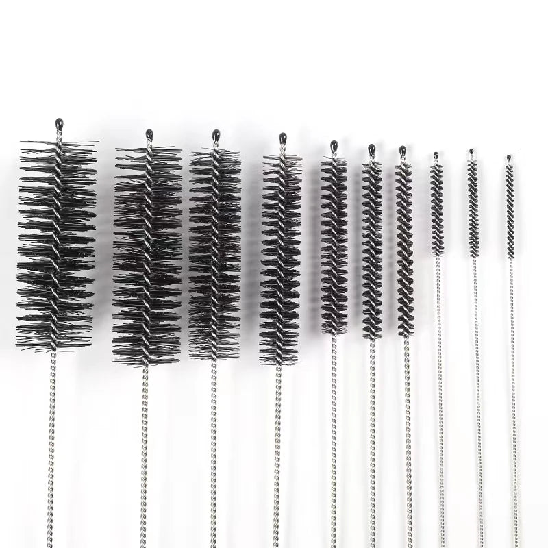 Aquarium Tube Pipe Cleaning Brush Stainless Steel Water Filter Air Tube Flexible Single End Hose Aquarium Accessories 10pcs/set