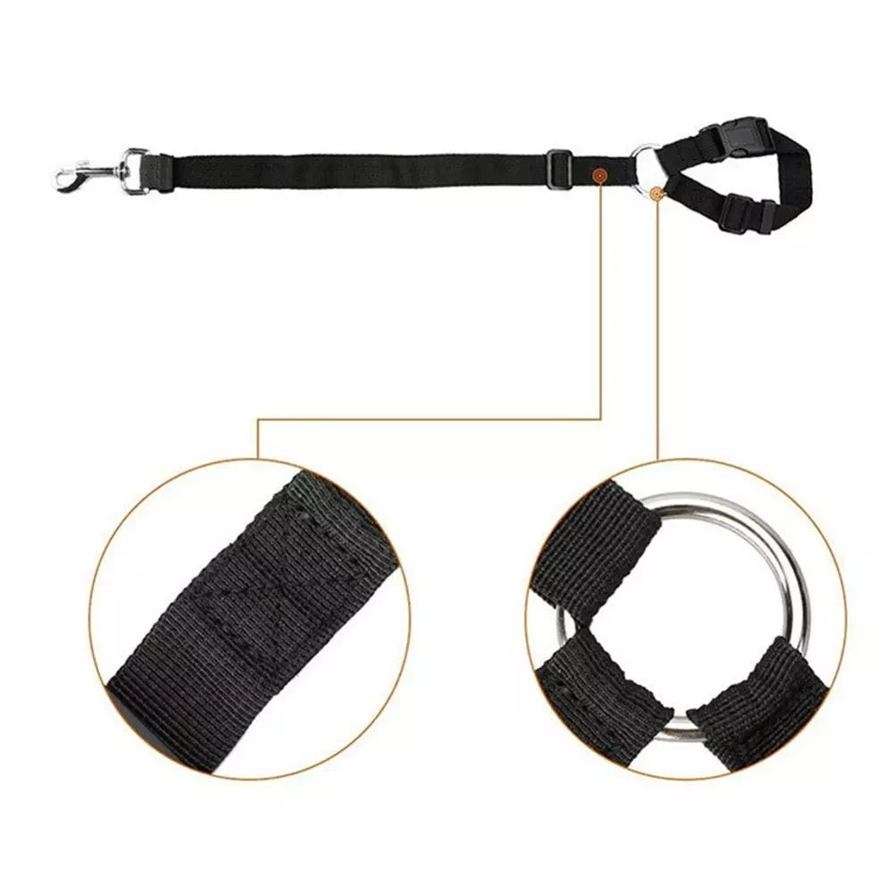 Dog Safety Seat Belts Strap Car Headrest Restraint Adjustable Nylon Seatbelt for Dog Pet Cat Vehicle Seatbelt for Harness Collar