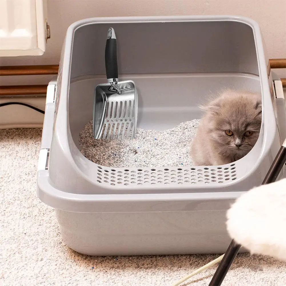 Cat Litter Scoop Stainless Steel Pet Cleanning Tool Pet Load The Save Loosen Supplies Litter Clumps Cat's Remove Y9P7