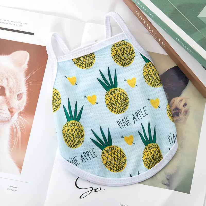 2023 Dog Clothes For Small Dogs T Shirts Spring Vests For Dogs Summer Clothing For Dogs French Bulldog Hawaii Dog Accessories
