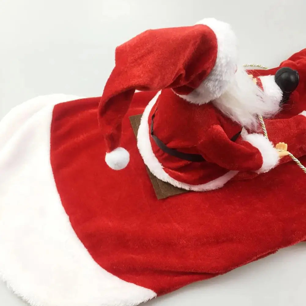 Creative Christmas Pet Clothes Old Man Riding Costume Christmas Atmosphere Funny Supplies Cats And Dogs Pet Winter Clothes