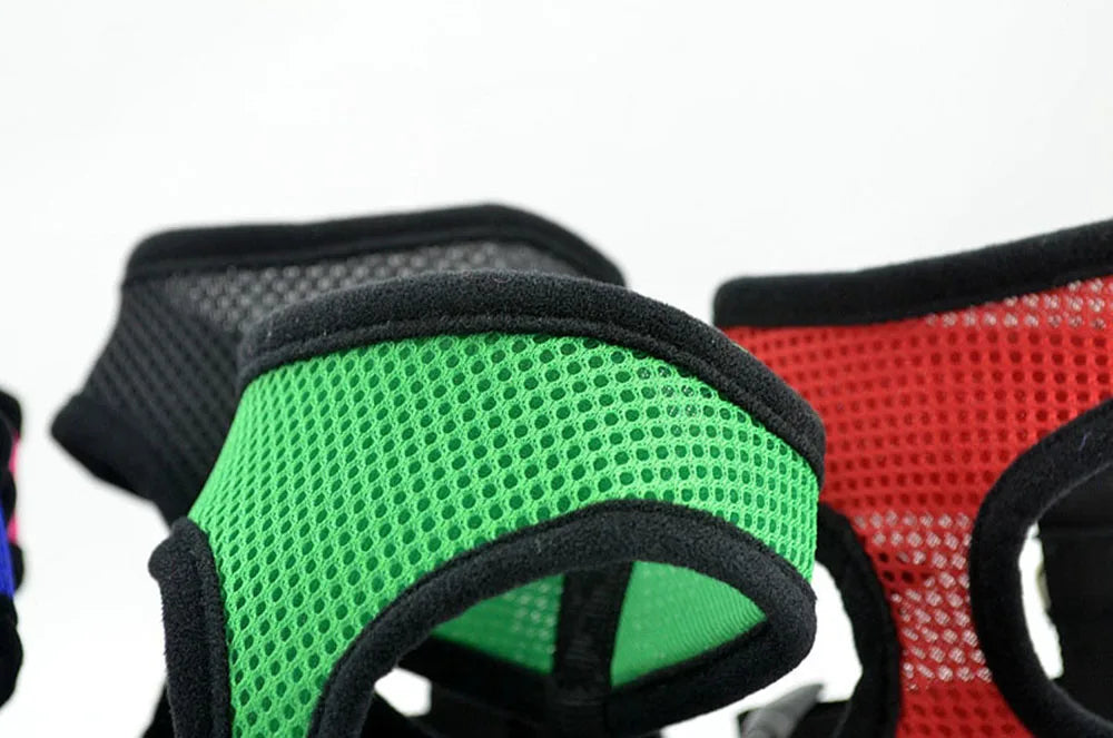 Adjustable Soft Dog Harness Nylon Breathable Mesh Walk Out Harness Vest Collar for Pets Small Medium Large Dog Chest Strap Leash