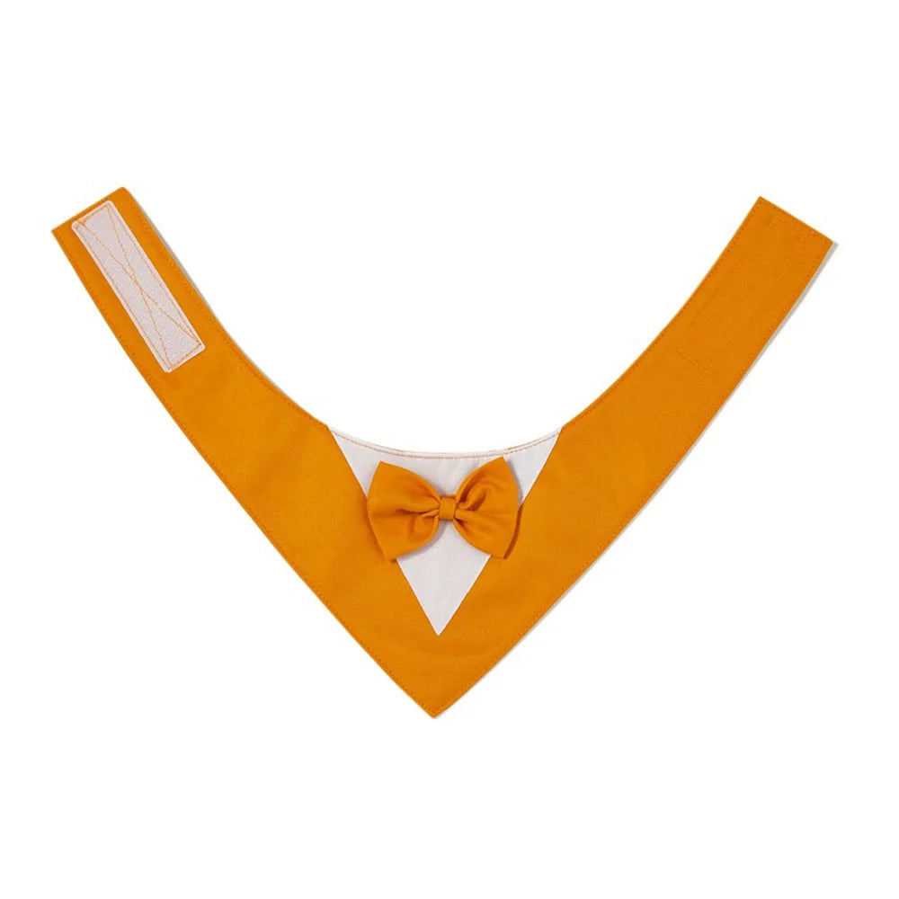 Pet Bow Tie Dog Collar Tuxedo Bandana Adjustable Formal Puppy Triangular Neck Wear for Wedding Birthday Dress-up Cosplay Party