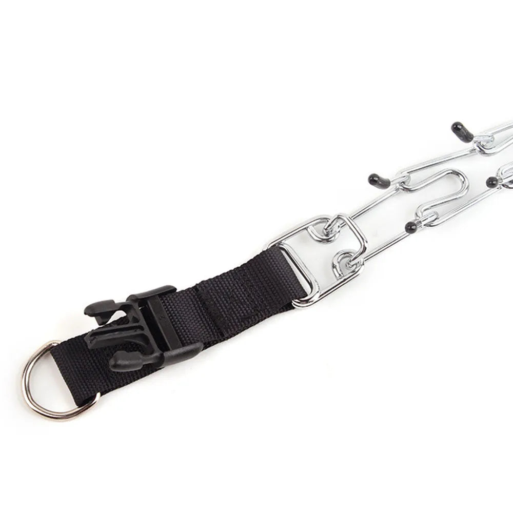 Strong Dog Prong Collar for Dogs Adjustable Detachable Dog Training Collar with Quick Release Buckle for Small Medium Large Dogs