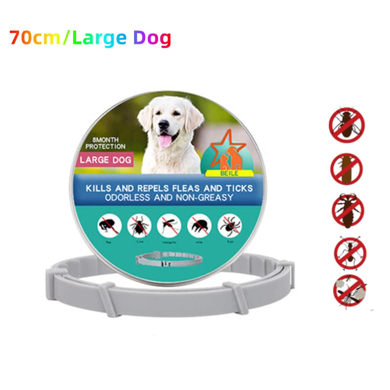 Extendable Pet F le a Collar Necklace Personalized A n ti Fl ea and Ti ck Big Dog Puppy Cat An ti-Fl ea Collar T ic ks Dogs