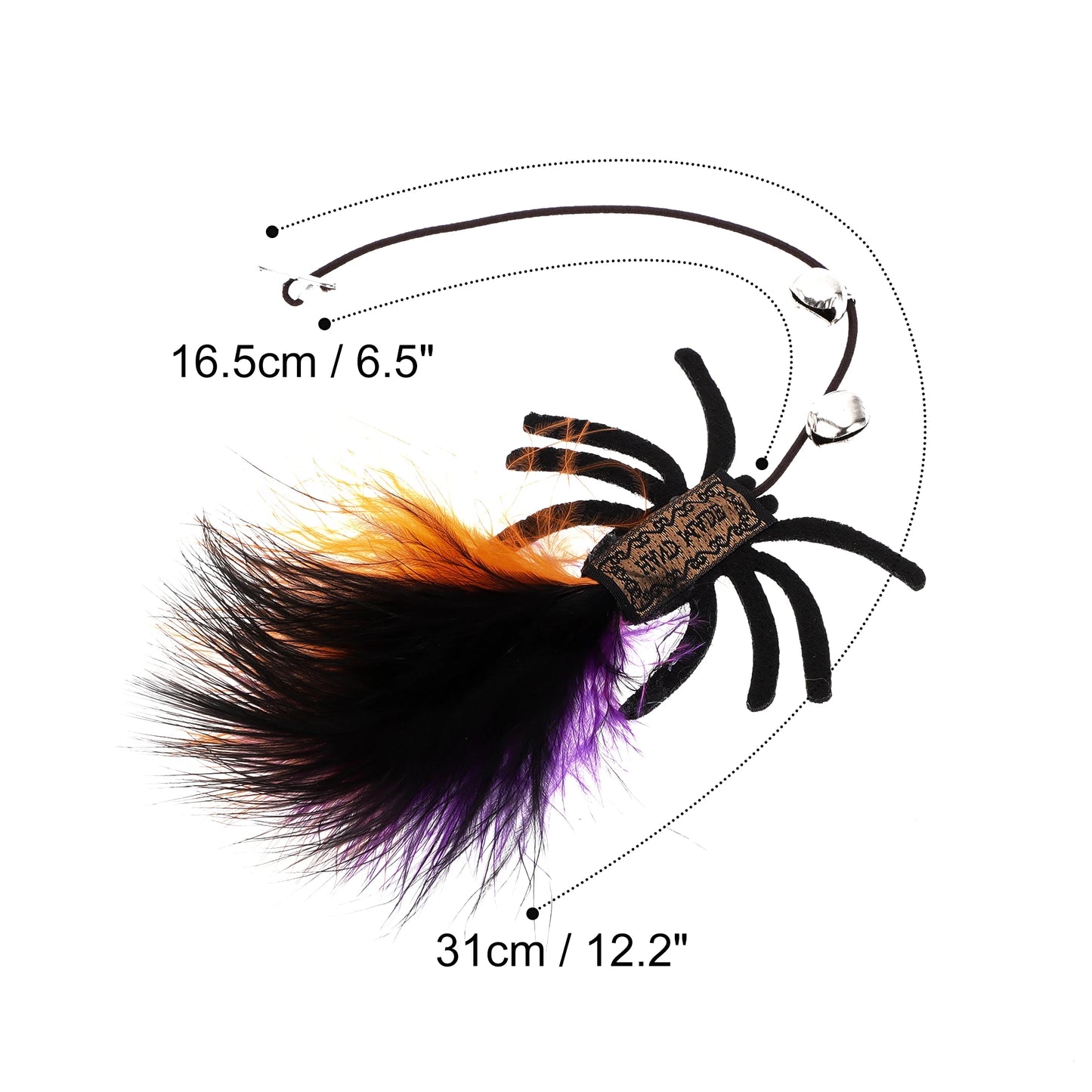 UXCELL 1 Pc Fashion Funny Cat Playing Rod Portable Spider Moon Halloween Toys Cat Playing Rod for Indoor