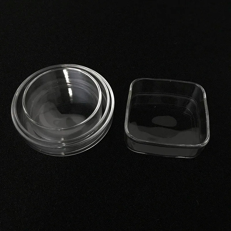 Transparent Aquarium Fish Tank Shrimp Food Feeding Circle Glass Feeder Floating Bottom Feeder Fish Shrimp Aquarium Accessories