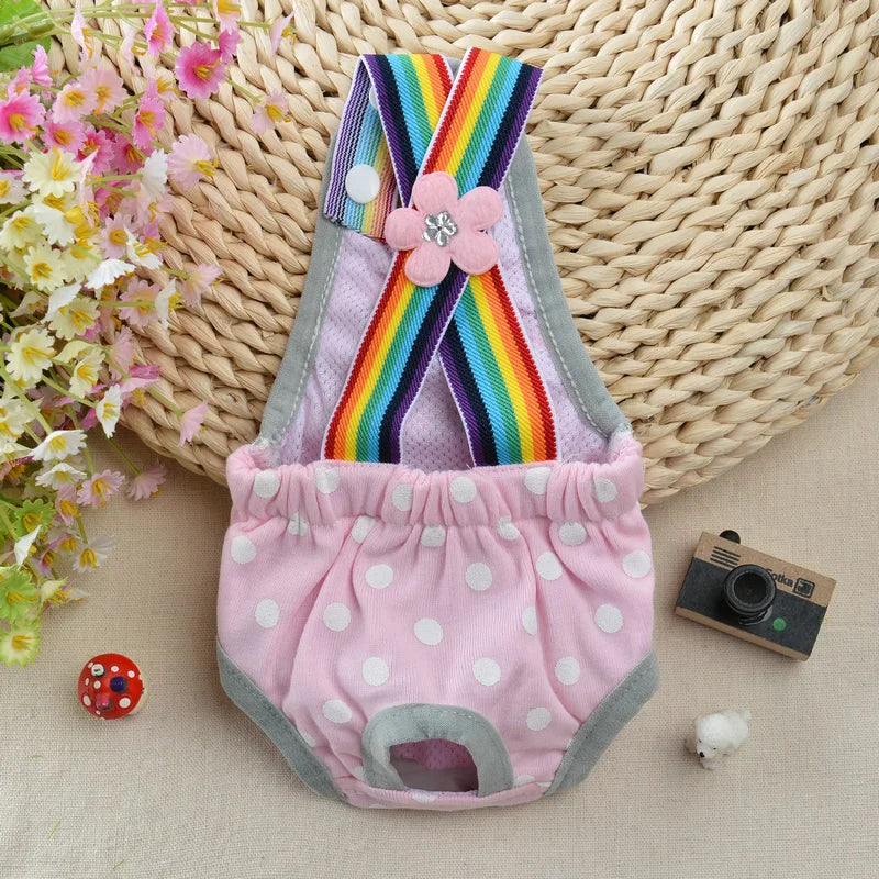 Sweet Sphynx Cat Physiological Pants with Straps Denim Female Pet Safety Sanitary Panties for Cats Gota Animals mascotas Costume