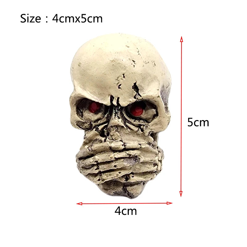 Resin Aquarium Ornaments Decoration Simulated Character Skull Decoration For Fish Tank Ornament Aquatic Pet Supplies Decorations