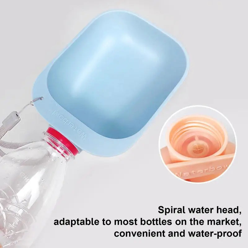 200ml Outdoor Water Bowl Dog Travel Water Bowl for Outdoor Dogs Hangable Outside Dog Waterer Reusable Dog Water Bottle Dispenser