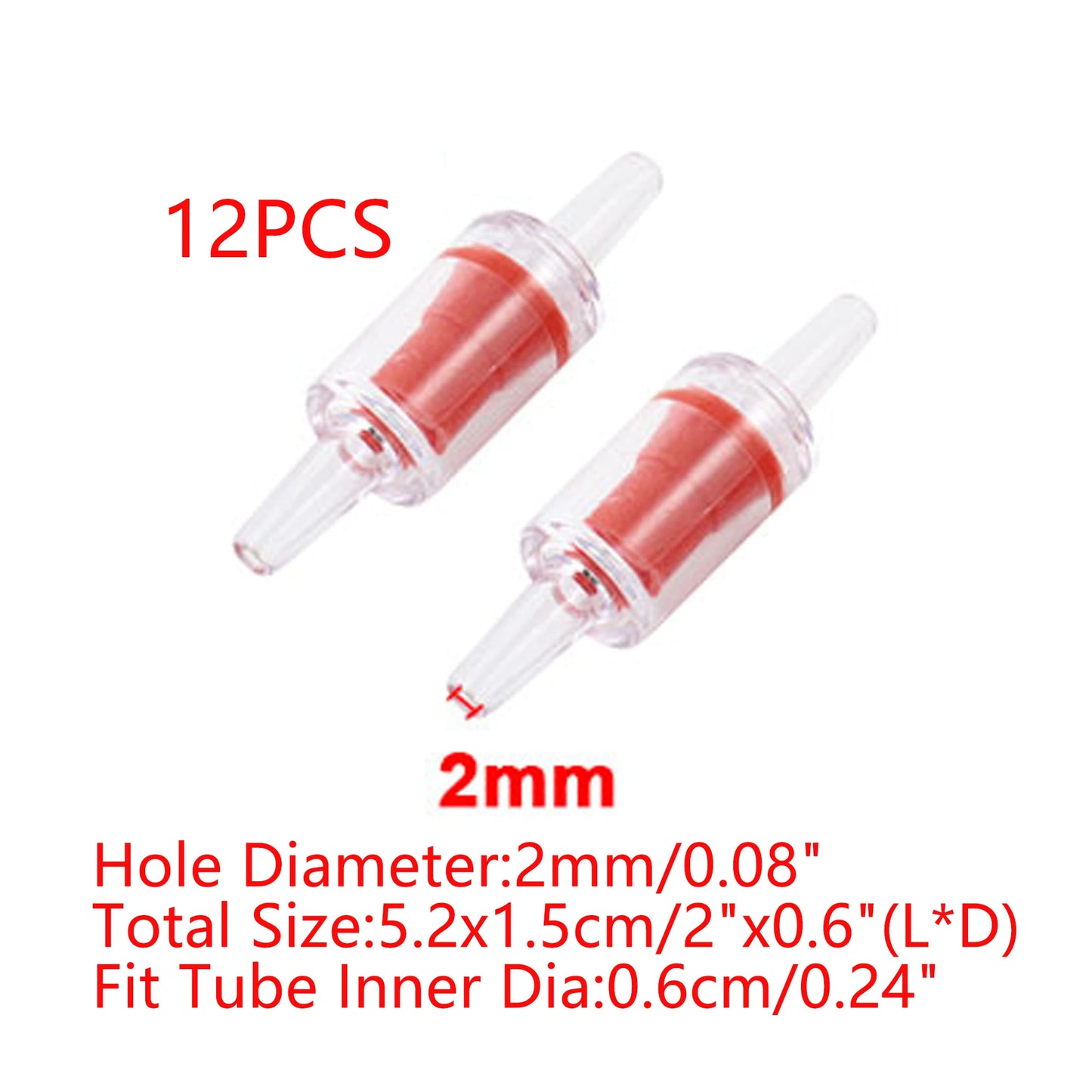 UXCELL Aquarium Air Pump Check Valve Fish Tank One-way Check Valve Tracheal Hose Pipe Carbon Dioxide System Accessories