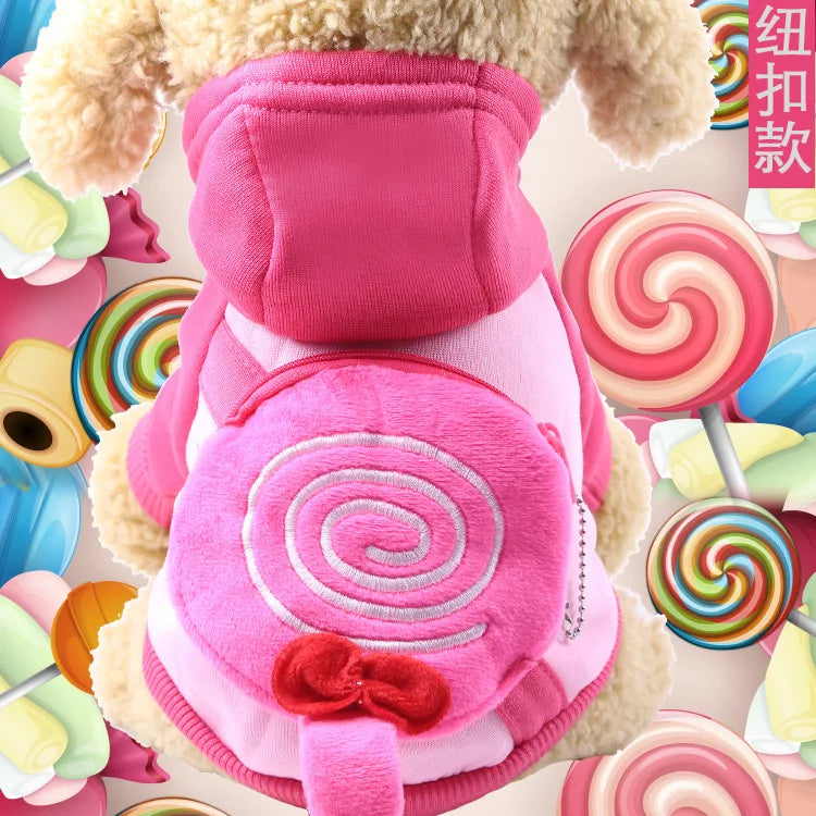 New Dog Clothes Autumn Winter Pet Products Pets Coats Soft Cotton Hoodies For Small Dogs Chihuahua Clothes Cartoon Pet Outfit