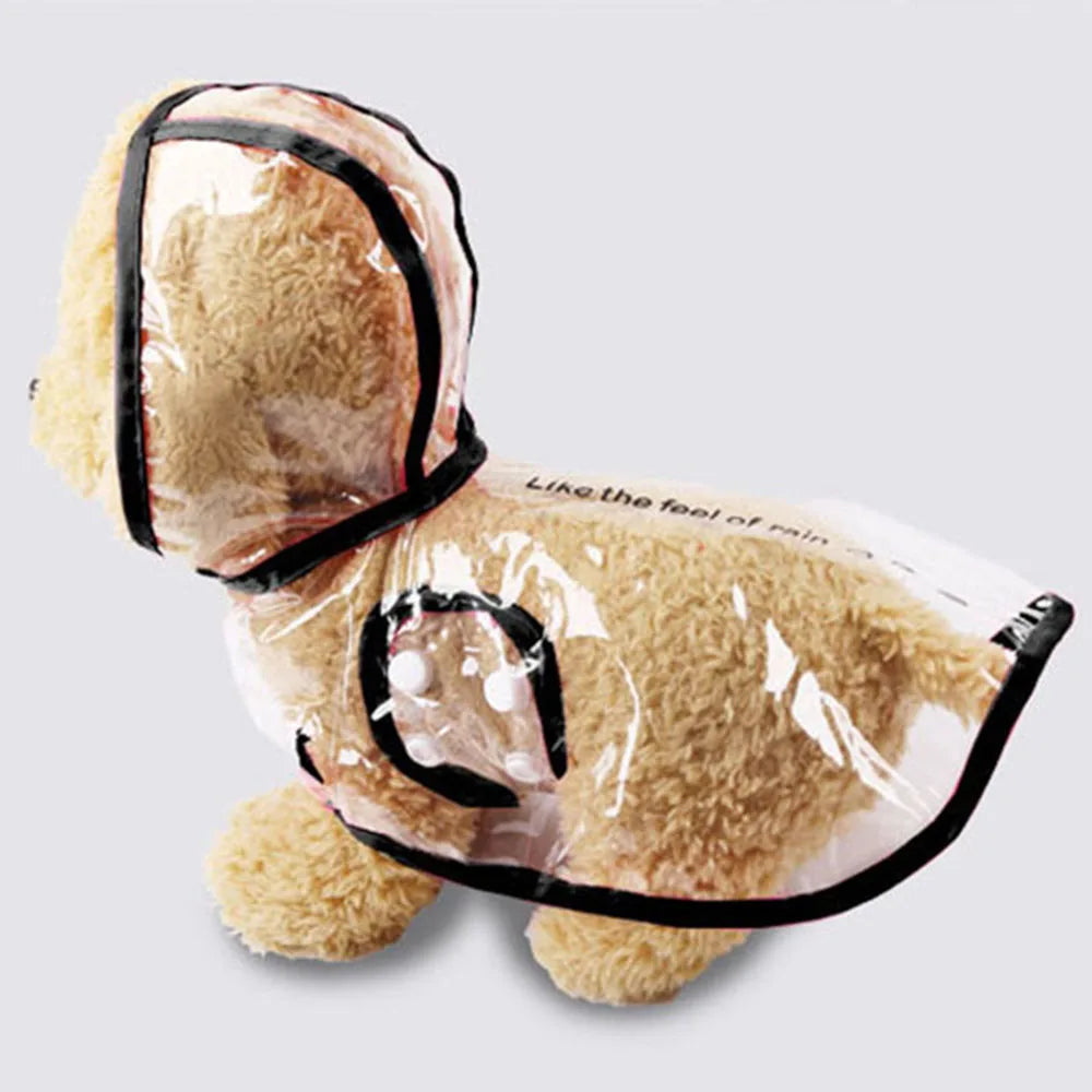 Waterproof Transparent Raincoat for Dogs Pet Dog Raincoat Spring Summer Rain Coats Puppy Outdoor Waterproof Clothes Pet Supplies