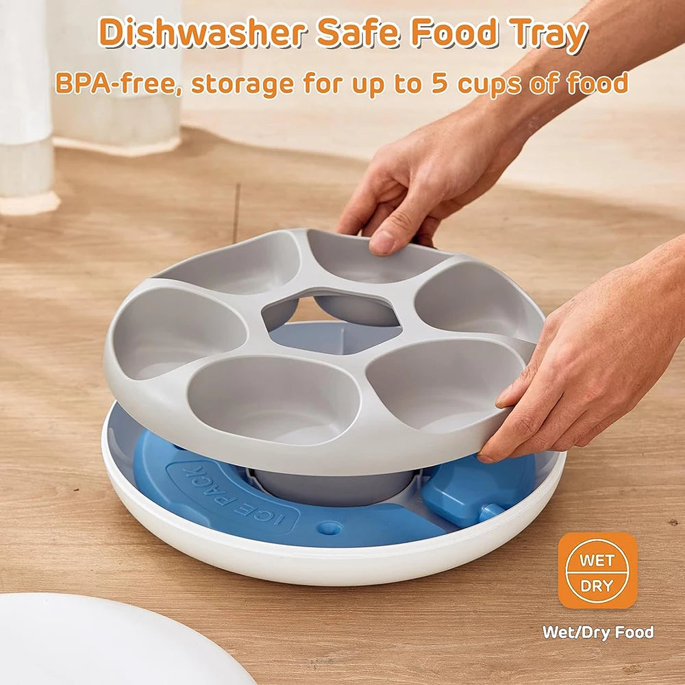 Freshness Dry Wet Food Recharging Automatic Pet Feeder Cat Smart Feeding Dog Food Dispenser WiFi Button Timing Slow Feeding