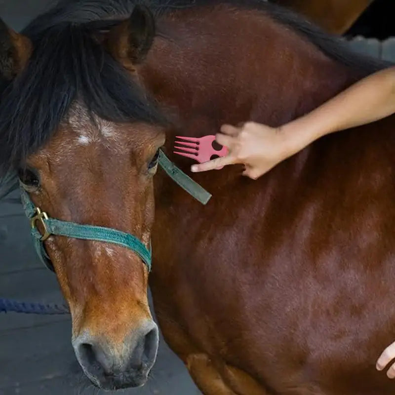 20PCS Mane Pulling Comb for Horses Portable Horse Grooming Tools Horse Comb Set Ergonomic Horse Mane Comb Horse Grooming