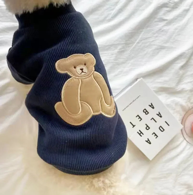 2023 New Spring Summer Pet Clothes Bear Pattern Sweater And Comfortable Puppy Clothes Teddy Hiromi For Small And Mid Sizes Dogs
