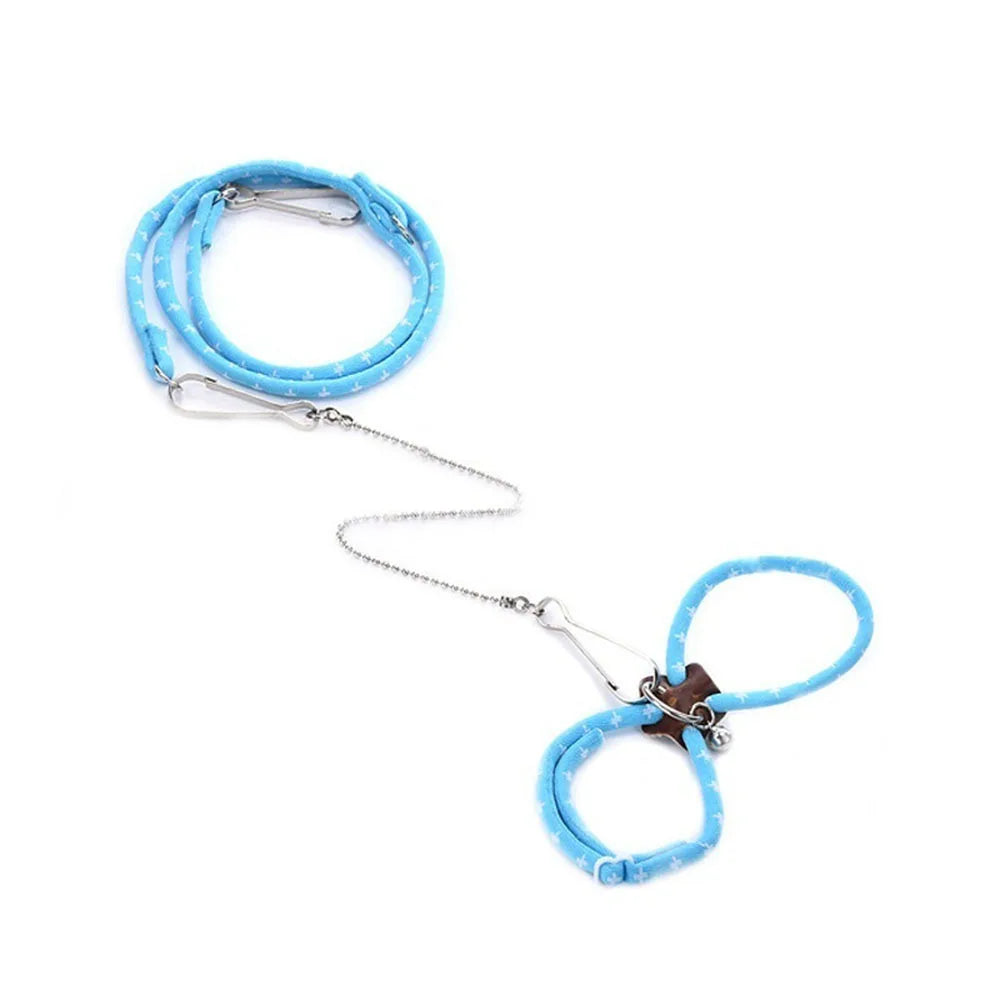 Adjustable Hamster Harness with Anti Lost Bite Resistance Leash for Gerbil Rat Mouse Ferret Walking Leads Small Animals Products