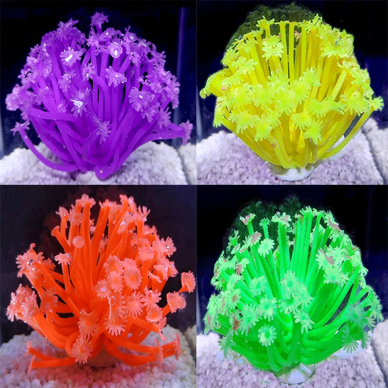 Artificial Coral Aquarium Fish Tank Simulation Soft Coral Decoration Aquarium Landscape Water Grass Ornament Aquarius Plants New