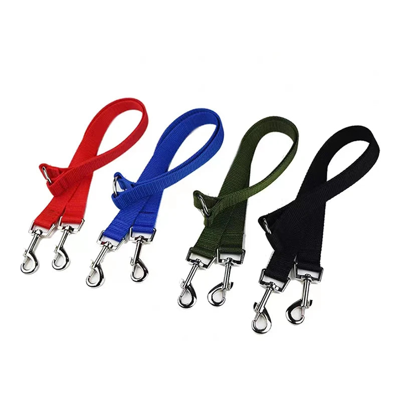 190cm WALK Two DOGS Leash Double Twin Lead Walking Leash Two Pets Cats Dual Couple Dog Leashes Nylon V Shape Leash For dog cat
