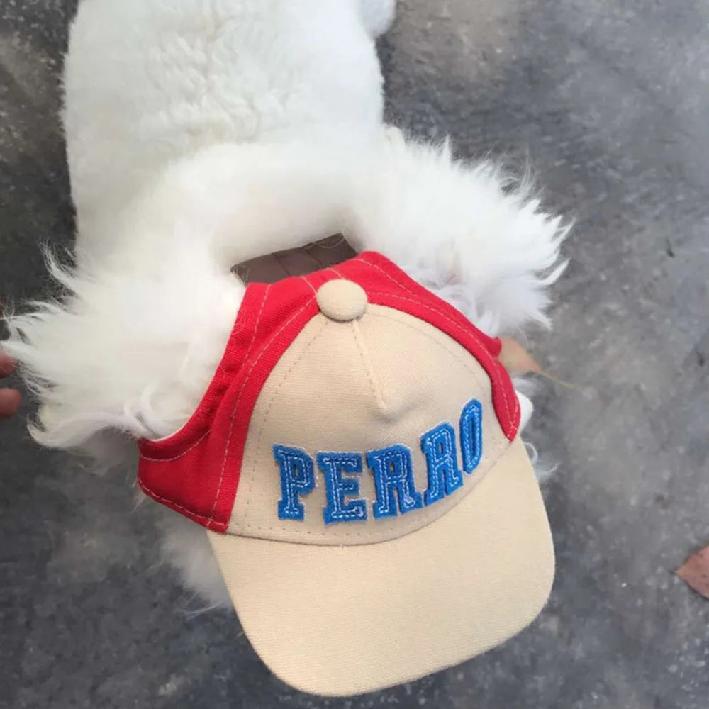 Pet Peaked Cap Dog Cute Alphabet Cap Small Dog Casual Hat Summer Outdoor Canvas Hat Chihuahua Yorkshire Pet Products Gorra Perro