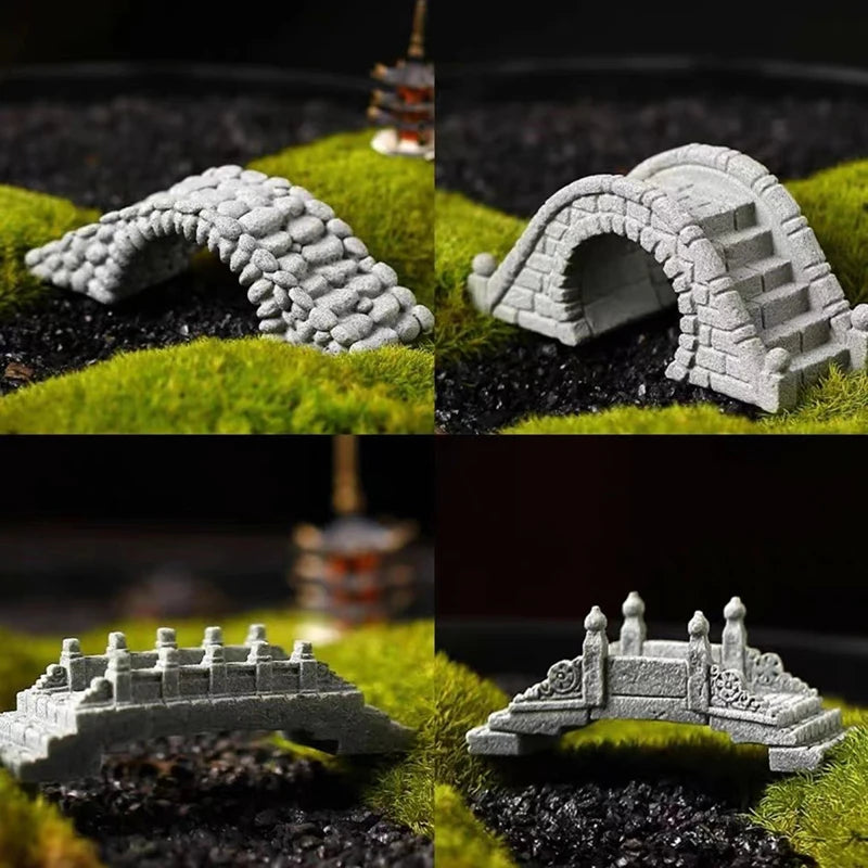 Resin Small Bridge Aquarium Ornaments Decoration Artificial Mountain for fish Tank Resin Aquarium Ornament Fish Tank Background