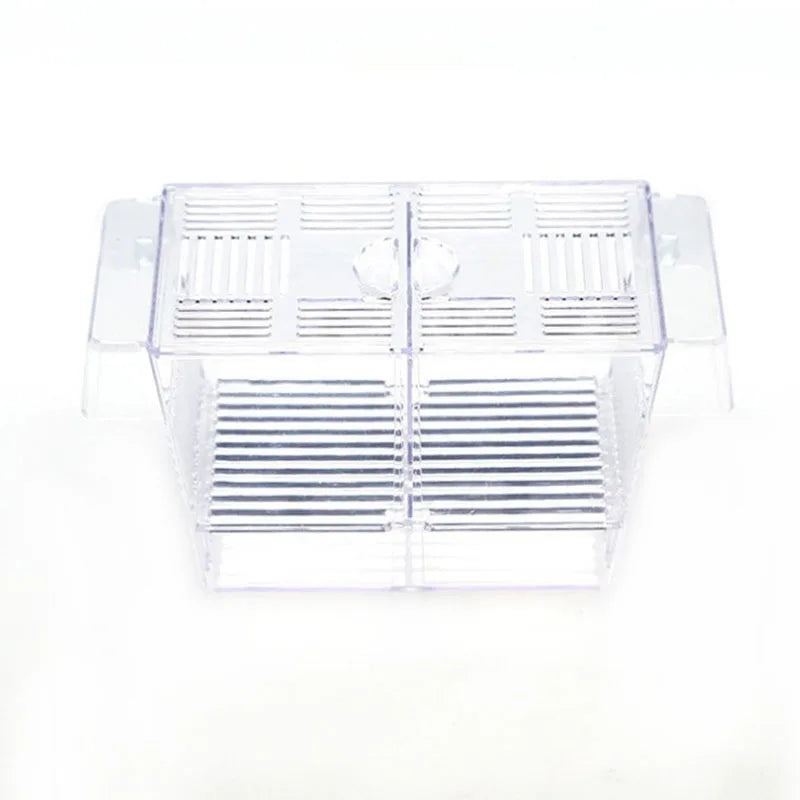 Acrylic Aquarium Fish Breeding Isolation Box Fish Tank Aquarium Breeder Double Guppies Hatching Incubator Fish Tank Accessories