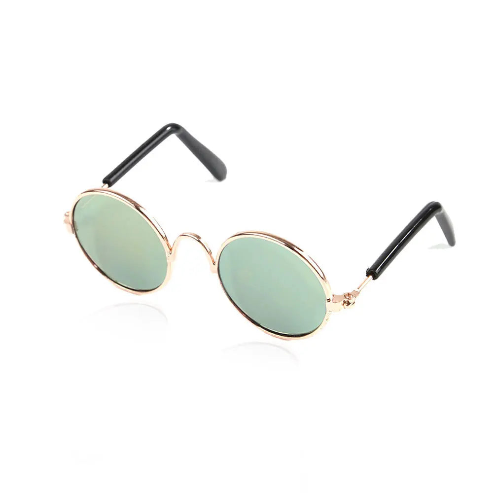 Vintage Round Pet Cat Sunglasses Pet Products for Small Dogs Dog Kitten Puppy Cat Accessories Reflection Eyewear Glasses