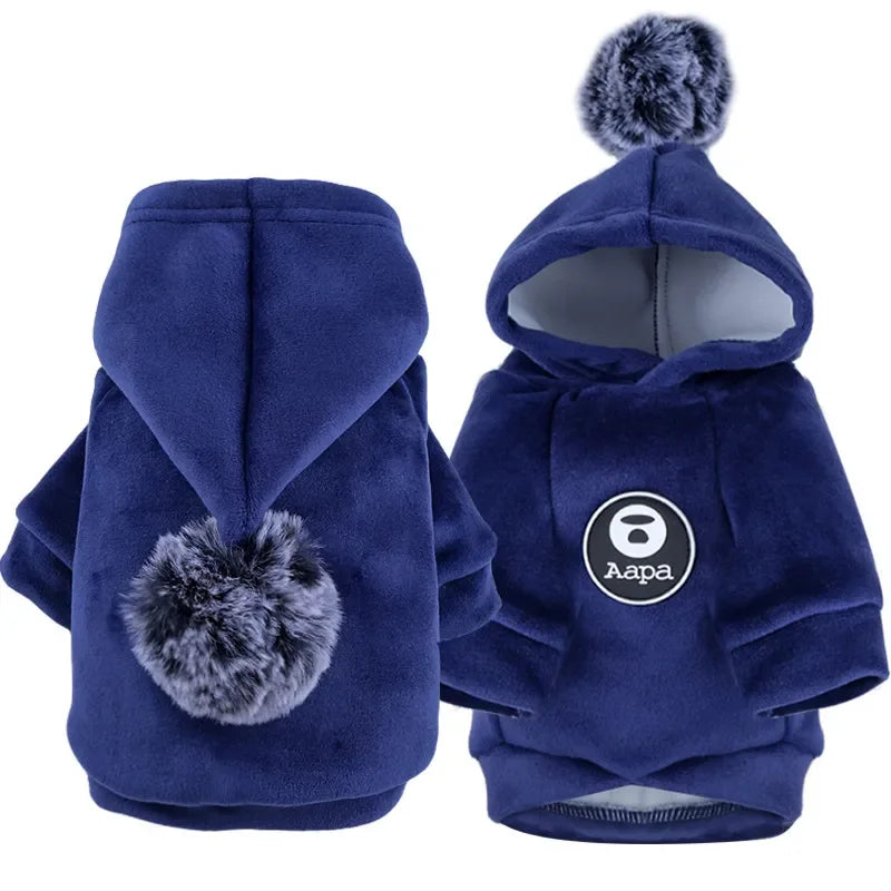 New Soft Cat Dog Pet Clothes Fleece Hooded Hairball Coat Jacket Winter Kitty Small Medium Dogs Cats Cool Pajamas Chihuahua