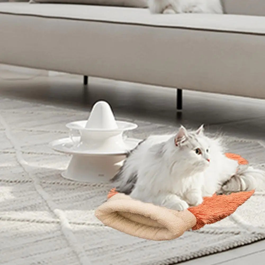 Cozy Plush Cat Bed Winter Warm Sleeping Bag for Cats Small Dogs Soft and Comfortable Kitten Tunnel Nest with Cat Accessorie Z4X0
