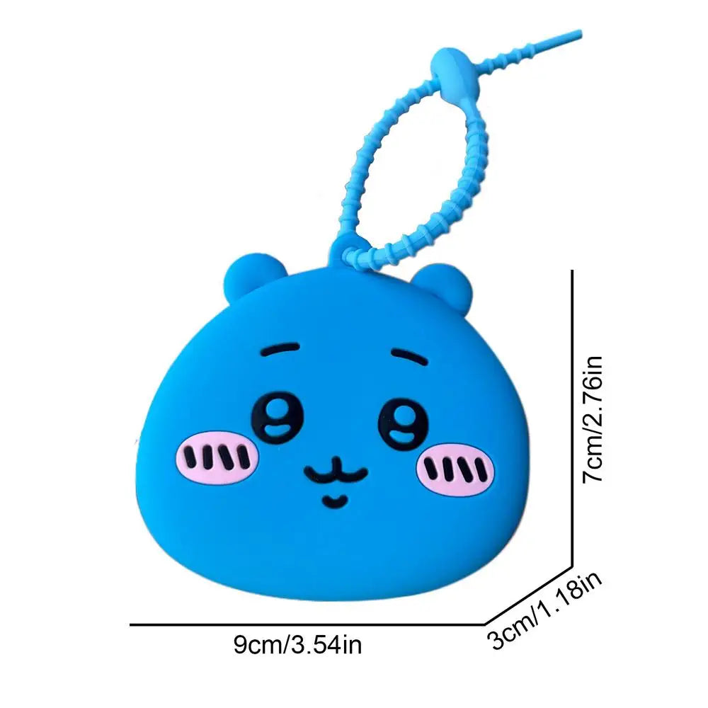 Zippered Dog Food Container Cartoon Silicone Dog Food Bag Cute Pet Snack Pouch Multipurpose Puppy Food Bag For Cookies Dry Meat