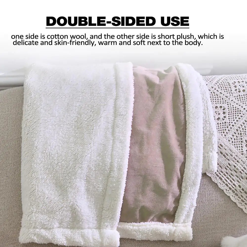 Waterproof Blanket For Dogs Double Layer Thickened Warm Washable Dog Blankets Short Plush Cover Blanket Four Seasons General For