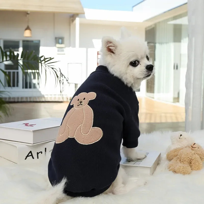 2023 New Spring Summer Pet Clothes Bear Pattern Sweater And Comfortable Puppy Clothes Teddy Hiromi For Small And Mid Sizes Dogs