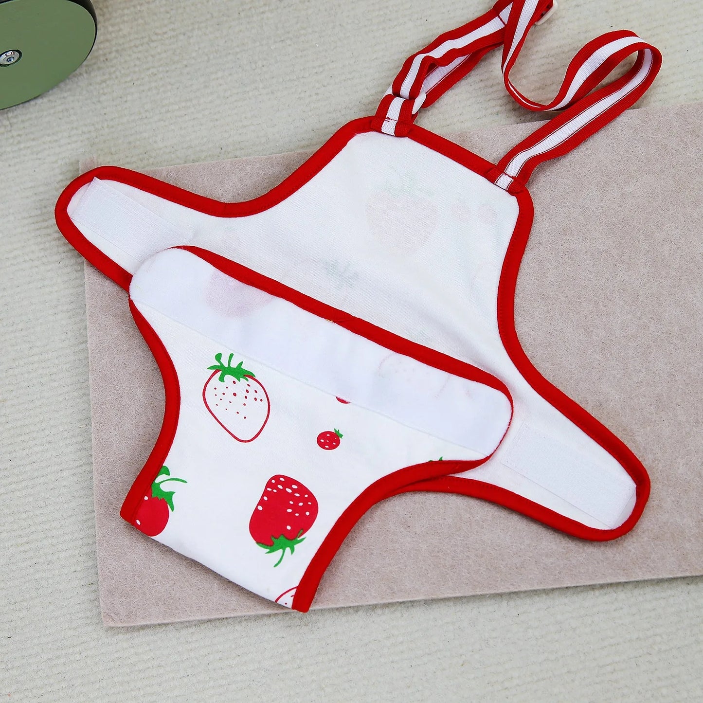 Reusable Female Dog Diapers with Adjustable Suspender for Small Medium Dogs, Washable Puppy Onesie Sanitary Physiology Panties