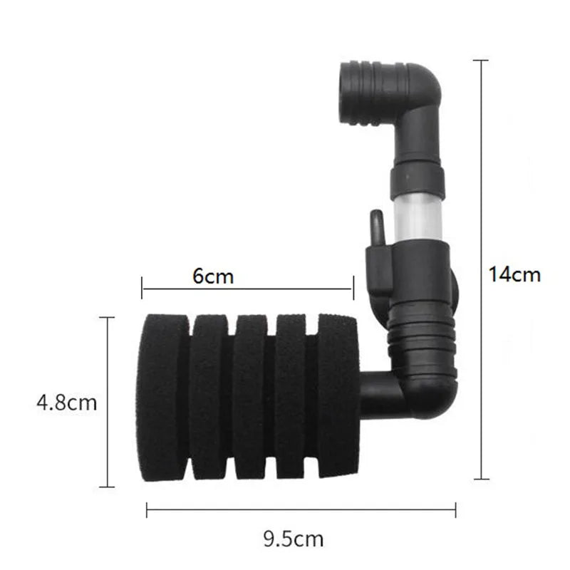 Aquarium Filter Fish Tank Shrimp Pond Air Pump Skimmer Biochemical Sponge Filter Aquarium Filtration Filter Aquatic Pets Product
