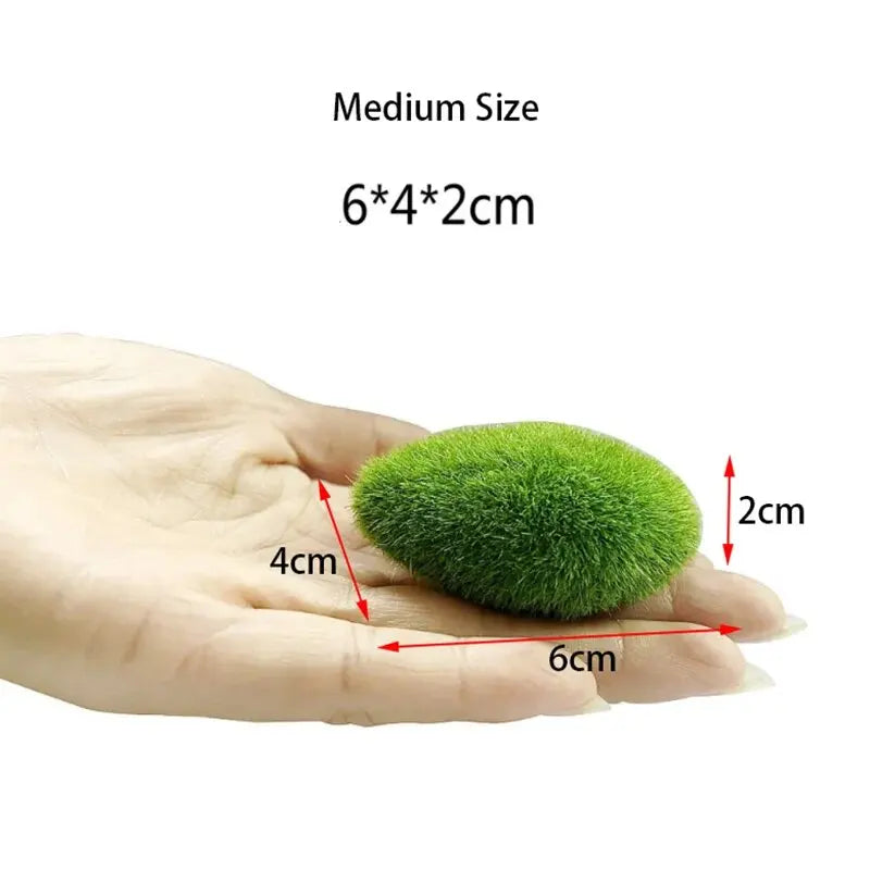 Simulated Green Algae Ball Aquarium Decoration Sunken Grass Landscape Ecology Fish Tank Landscape Decoration Aquarium Plants
