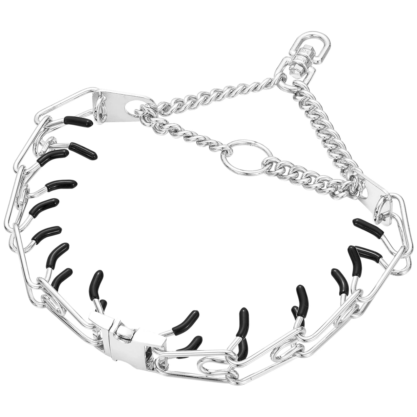 Pinch Collar for Dogs Adjustable Training Dog Collar Prong Collar with Quick Release Buckle for Medium Large Dogs,No Pull Collar