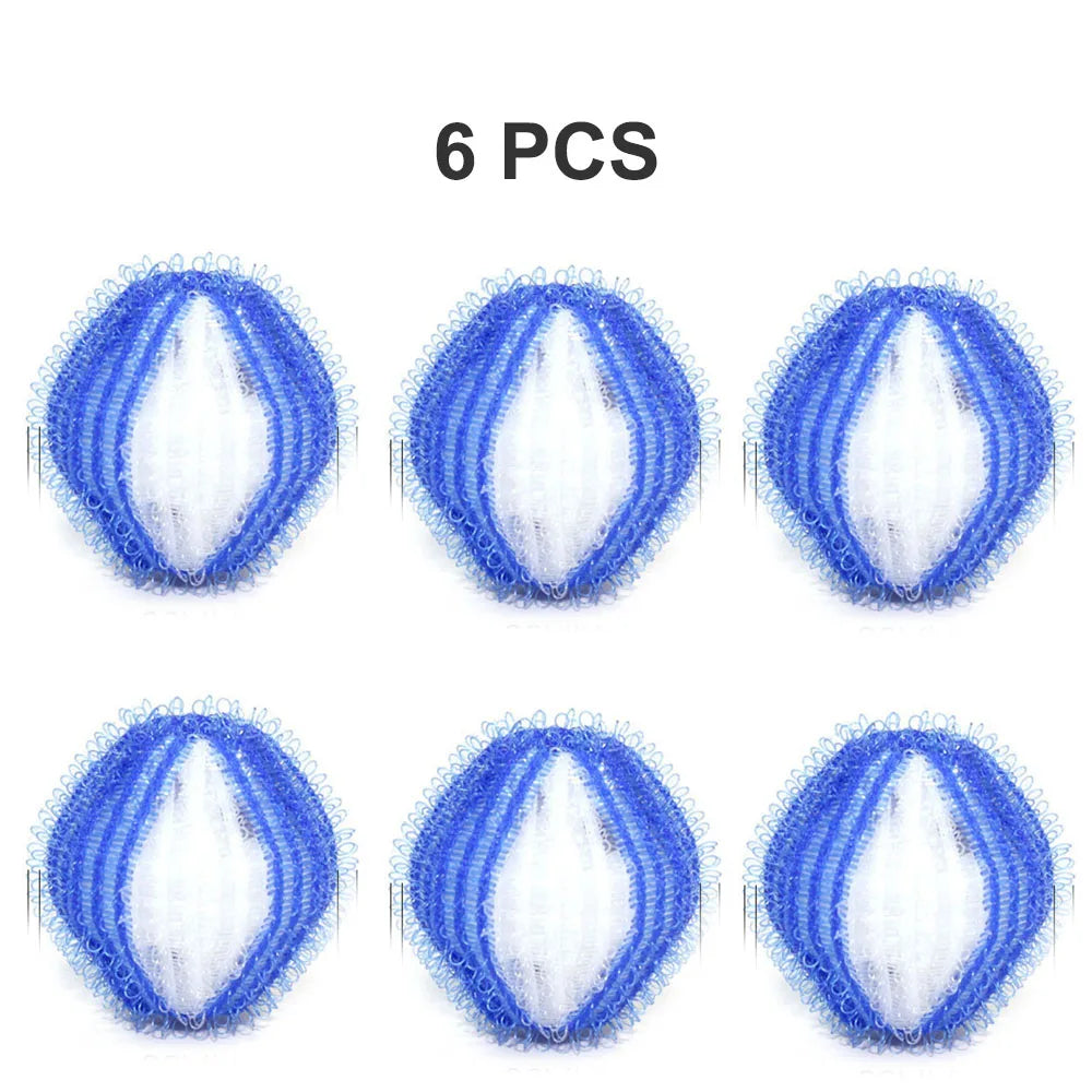 6pcs Nylon Laundry Ball Washing Machine Decontamination Ball Fur Lint Sticking Dedusting Roller Pet Hair Removal Ball in Laundry
