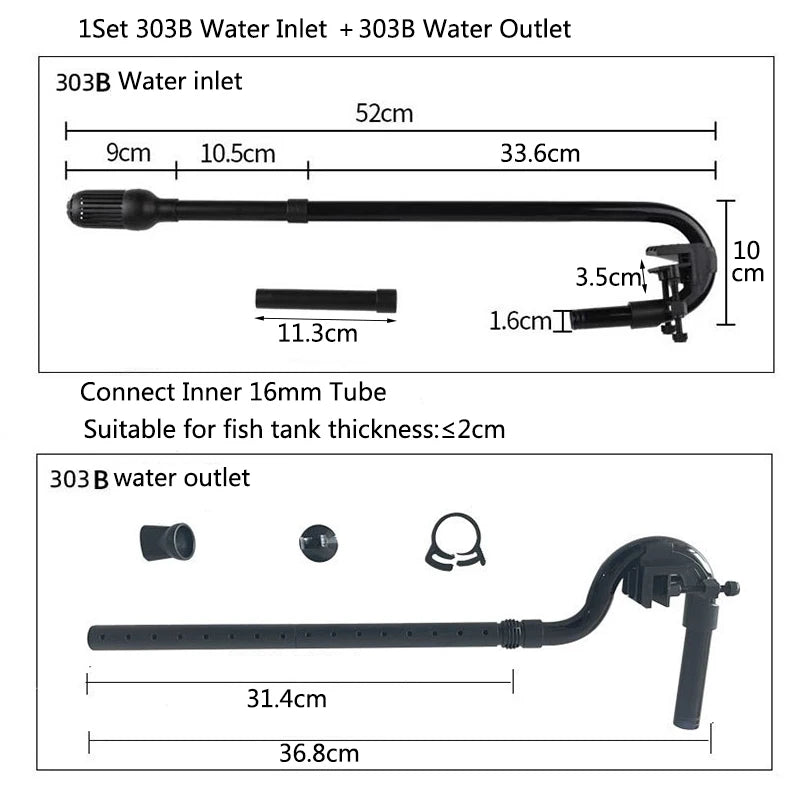 Aquarium Fish Tank Filter Rain Spray Bar Unit Outflow Pipe Inlet Outlet Tube Kit Fish Tank External Canister Filter Accessories
