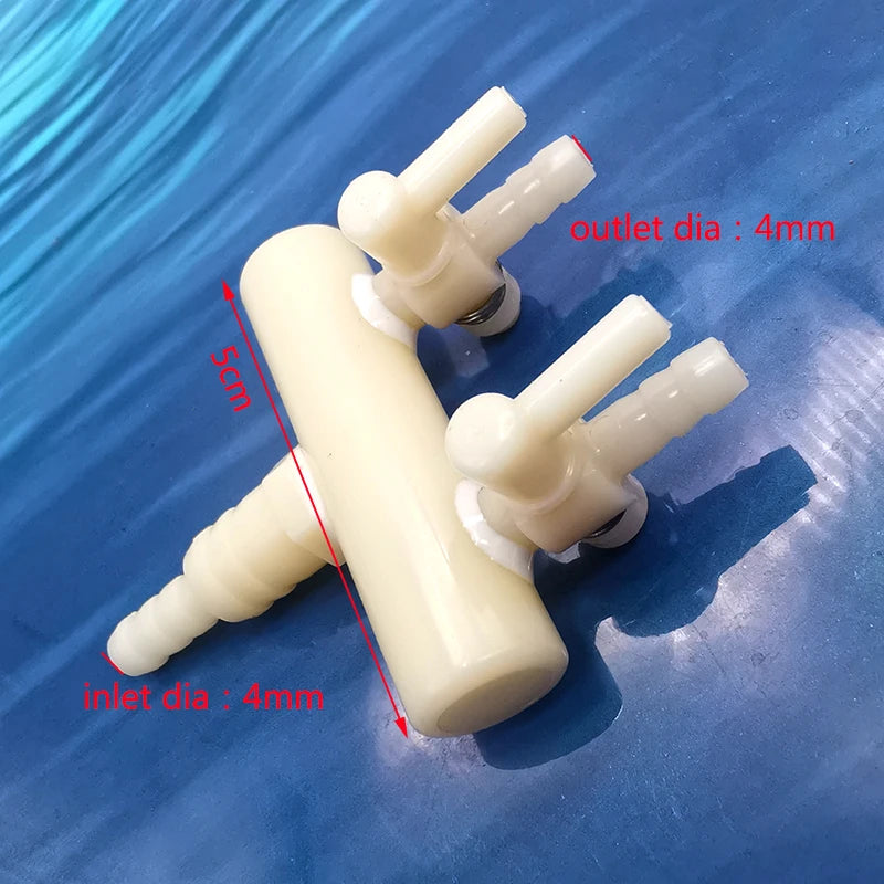 Plastic 2 3 4 5 6 Way Aquarium Air Splitter Valve Fish Tank Air Pump Flow Splitter Distributor Pump Valve Tap Control Switch