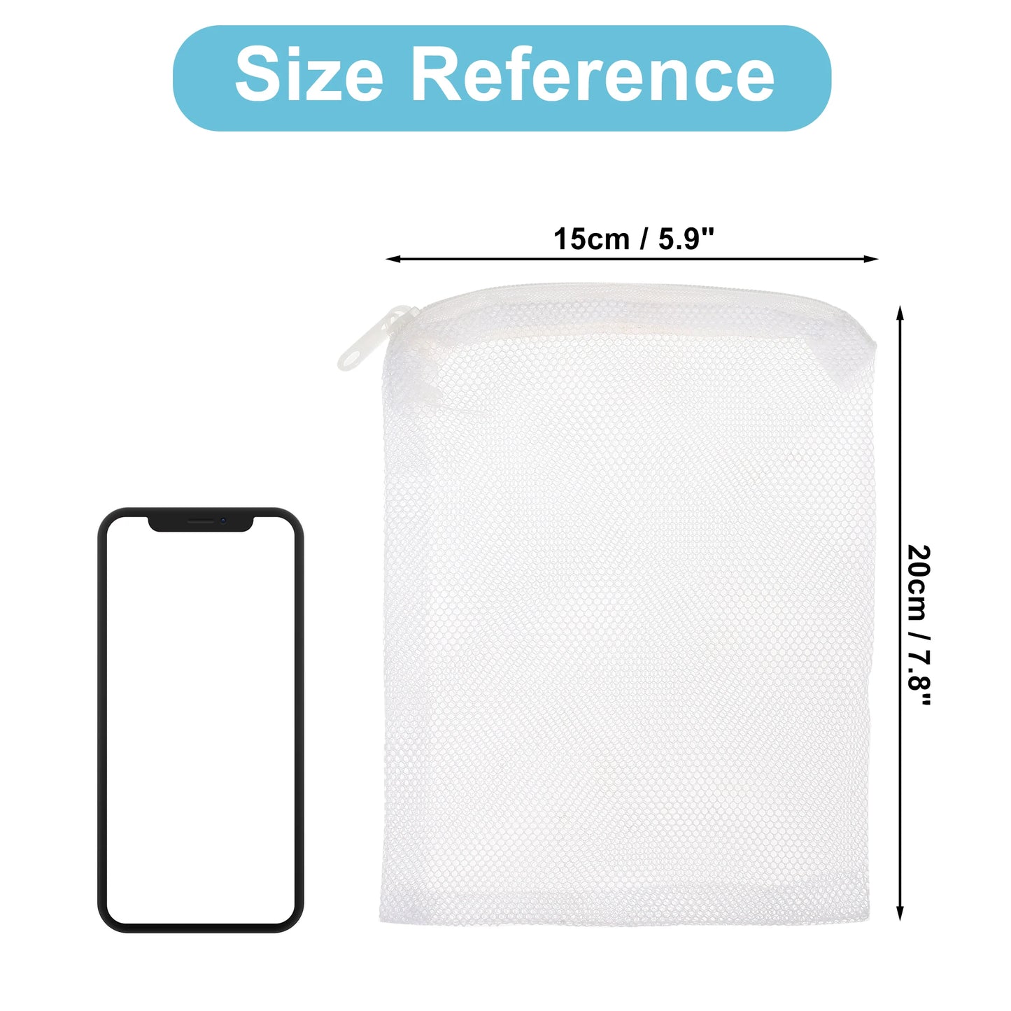 UXCELL Aquarium Filter Media Bags Fine Zipper Mesh Filter Bags Mesh Zipper Bags for Activated Carbon Resin Filters