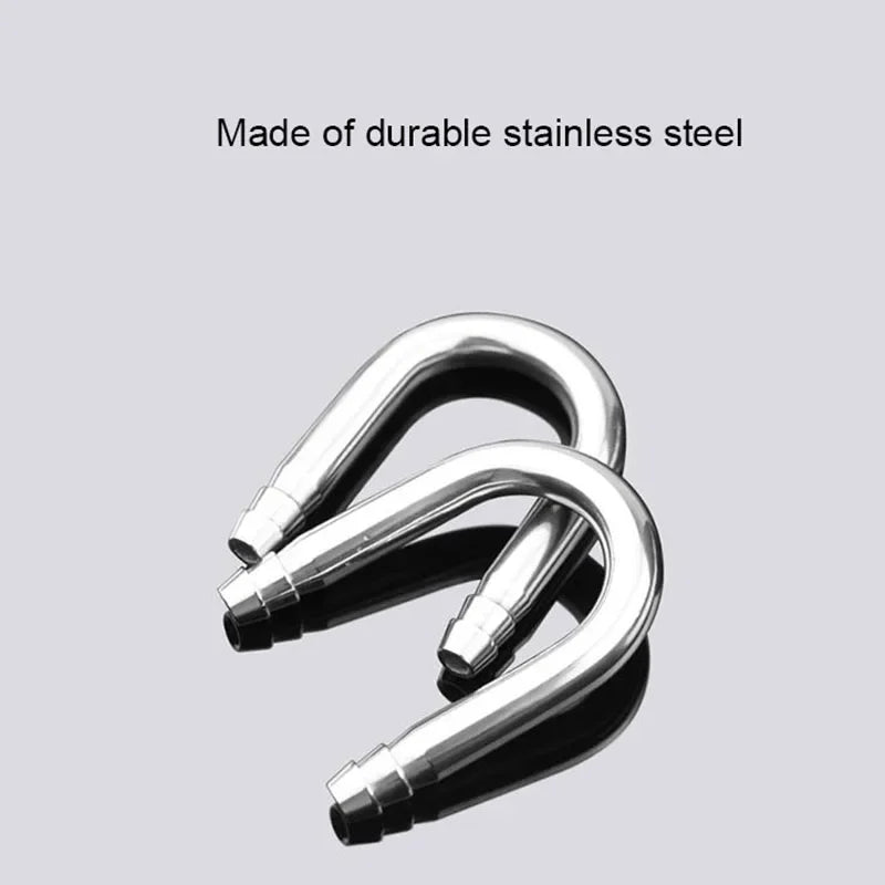 Stainless Steel Aquarium U Shape Tube Connector Air Splitter Valve Fish Tank Air Pump Flow Distributor Valve Tap Lever Control