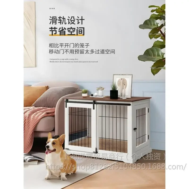 Unipaws sliding door cage high-end furniture wind pet cage medium and large dog house