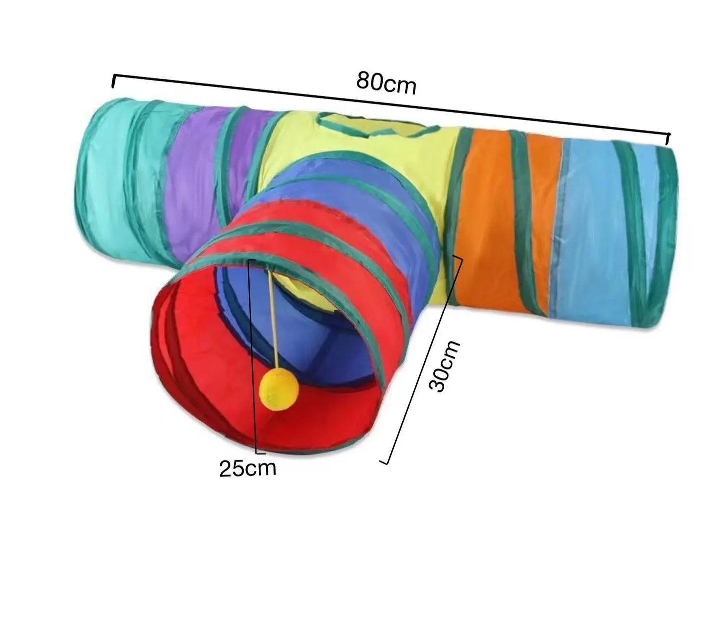 Collapsible Cat Playing Tunnel Pets Toys Connectable Cat Tunnel Cat Tube Toys Foldable Drill Hole Kitten Colorful Pet Toys