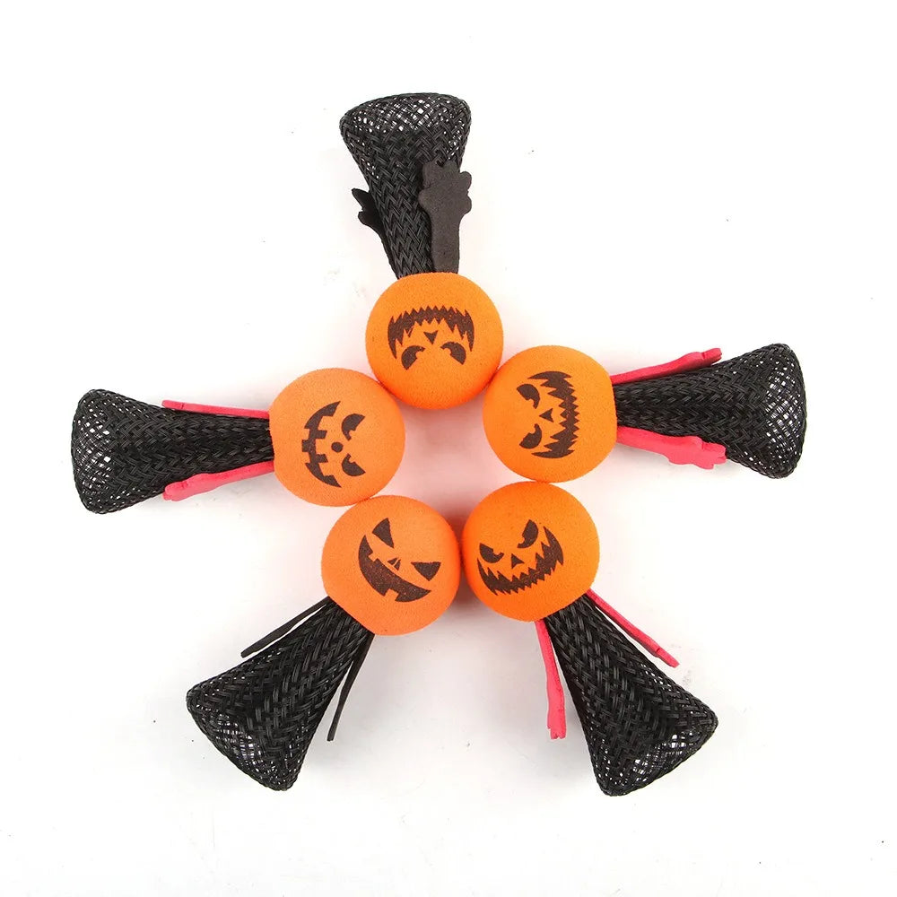 Halloween Pet Cat Toy Bouncing Elf Scary Pumpkin Small Dogs Accessories Funny Interactive Pet Supplies Spring Small Puppy Doll