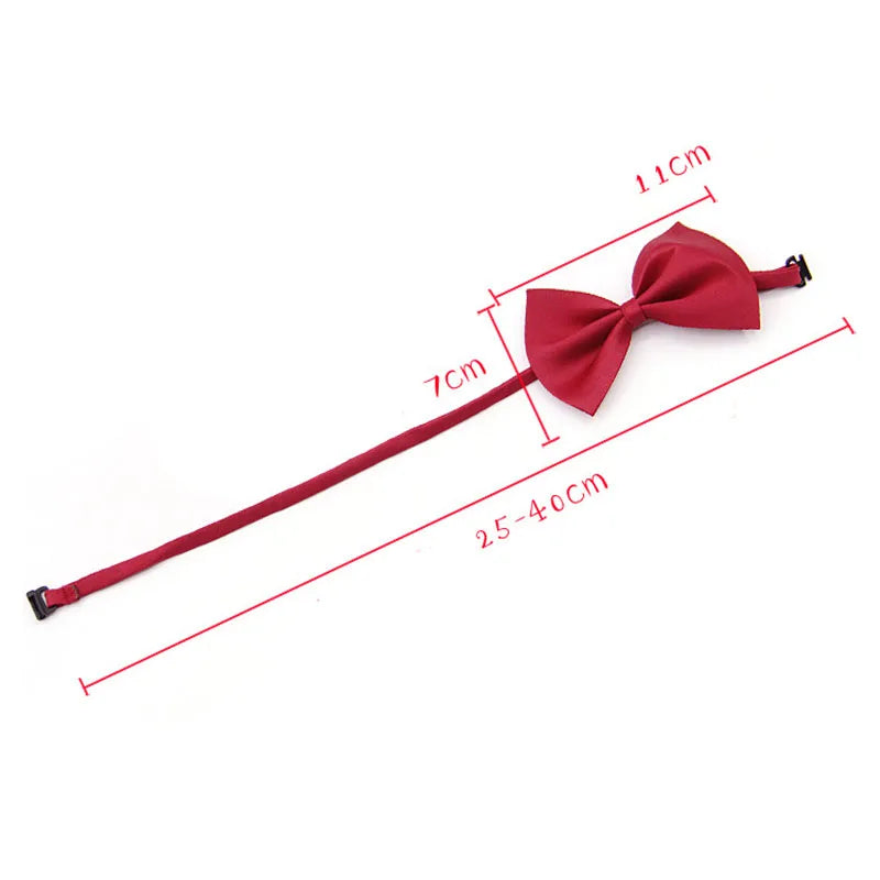 50pcs Mix Color Bow Ties Bowknot for Dogs Cat Grooming Accessories Small Animal Children Adjustable Bowtie Pet Product Wholesale
