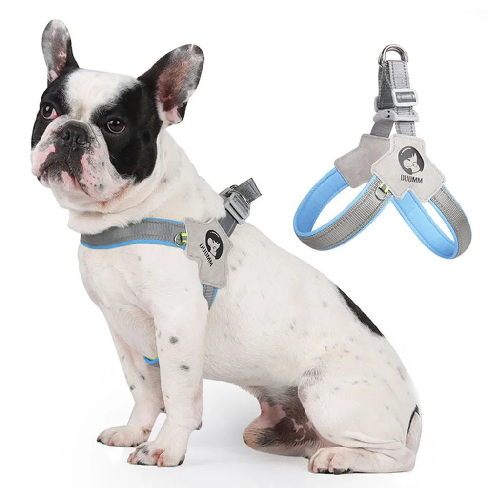 Breathable Y Shape Dog Harness Adjustable Step In Pet Harness Vest for Puppy Small Large Dog Chest Harness Reflective Dog Collar