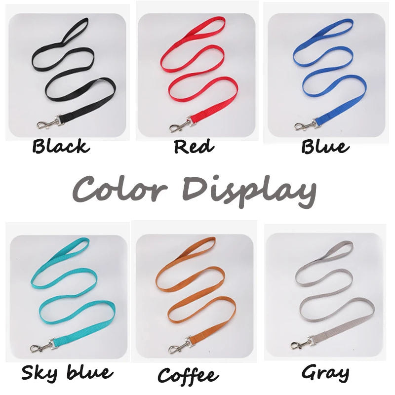 4ft Long Nylon Dog Leash Durable Training Leashes Pet Accessories Traction Rope for Small and Medium Breed Dogs